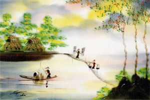 Vietnam Silk Painting - Vietnam culture - Vietnamtravelblog