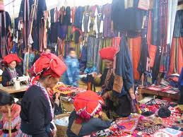 Ethnic market in Northern Vietnam